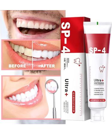Whitening and Stain Removal Toothpaste Natural Teeth Whitener Toothpaste for Fresh Breath Suitable for Everyone (Red + Blue) - Buy Online on GoSupps.com