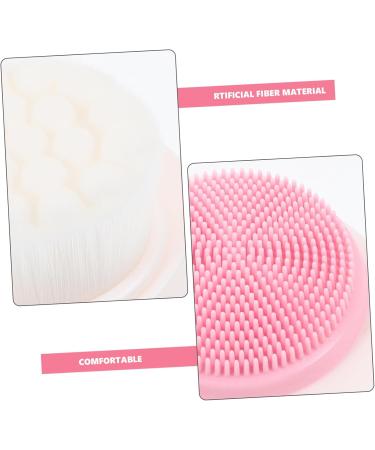 HAPINARY Facial Scrubber Soft Fur Facial Cleansing Brush face Brush Bath Brush Manual face washbasin Silicone face Brush Scrub Cleaner exfoliating Brush The face pores Double Sided - Buy Online on GoSupps.com