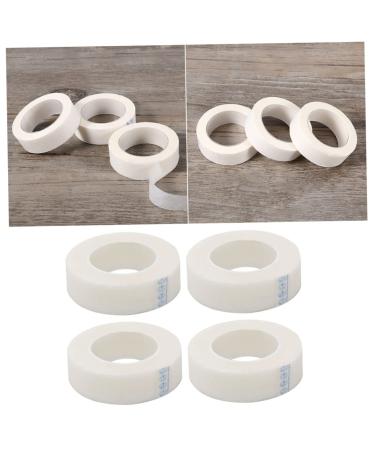 Housoutil 4 Rolls Non-woven Fabric Tape Lash Tape for Eyelash Supplies Eyelash Extension Tape Holder Eyelash Fabric Tape Clear Tape Clear Duct Tape White Fake Eyelashes Microporous 4 Rolls White