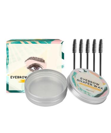 100g eyebrow wax brow angel transparent color brauenstyling wax clear brow angel brow soap natural brows with 5 brushes for laminating effect