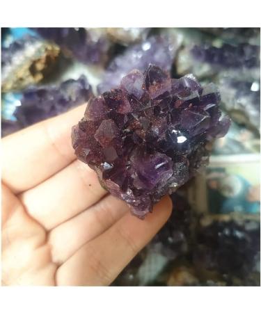 Natural Amethyst Geode Quartz Cluster Crystal Specimen Gifts Reiki Stones and Crystals Beautiful (Size : 180-200g) - Buy Online on GoSupps.com