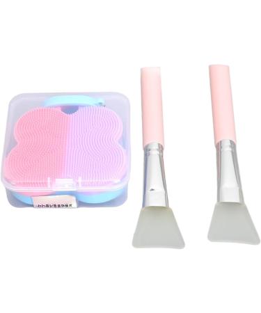 Silicone Cleansing Brush - Pink & Purple Dual-Sided Exfoliating Tool for Women | Gentle Skin Care & Deep Cleaning - Buy Online on GoSupps.com