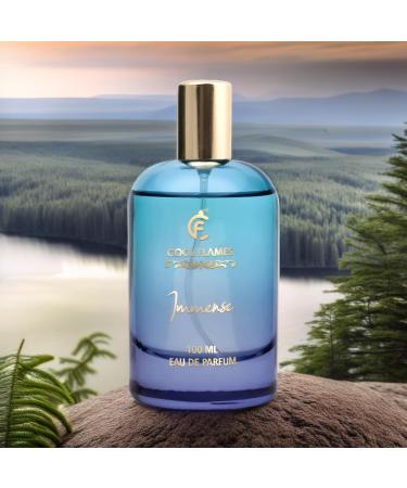 Cool Flames Luxury Immense Unisex Eau De Parfum with Lemon Lily of the Valley Saffron Cedar & Sandalwood Premium Long Lasting Citrus & Spicy Fragrance Scent Perfume for Men & Women 100 ML - Buy Online on GoSupps.com