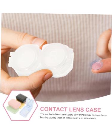 Homsfou Cute Contact Lens Container with Mirror - Eye Lens Organizer & Storage Tool (6.2x4.4x2.2cm) - International Shipping Available - Buy Online on GoSupps.com