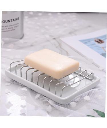Ciieeo 3 Pcs Ceramic Soap Drainer Soap Holder for Soap Dish Holder Soap Dishes Soap Coaster Shower Soap Dish Christmas Tins with Lids Ceramic Soap Dish Single Layer White Soap Dispenser - Buy Online on GoSupps.com