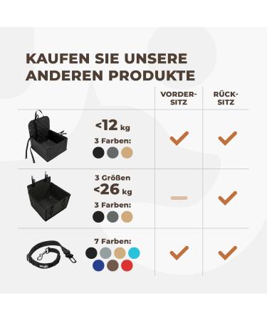 Wuglo 38-95cm Dog Car Safety Belt | Durable Elastic Dog Straps | Universal Buckling Clip for Safe Travel - Brown - Buy Online on GoSupps.com