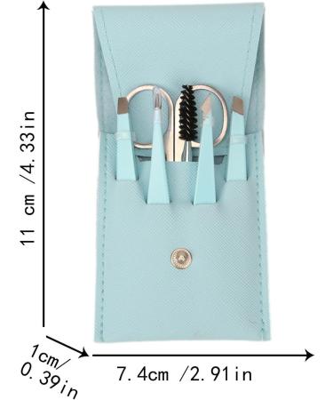 Eyebrow Shaping Kit 6-Piece Brow Scissors Eyebrow Grooming Kit with Travel Case Eyebrow Scissors with Comb for Ingrown Hair Hair Plucking Daily Pochy Enchantress Blue 6-piece Set - Buy Online on GoSupps.com
