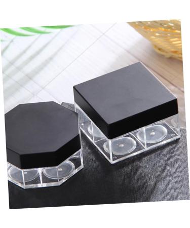 DOITOOL 6 pcs Travelling Loose Cosmetic Powder Case Makeup Puff Empty Portable Bottle Subage Four Square Size 2x2pcs As Shownx2pcs - Buy Online on GoSupps.com
