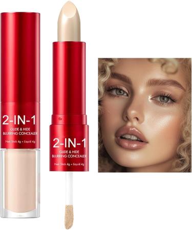Concealer for Women | Full Coverage Blurring Dual End Blemish Correcting Cream | For Girls Daily Use Travel Outdoors Commuting Sports Dates Parties Work - Buy Online on GoSupps.com