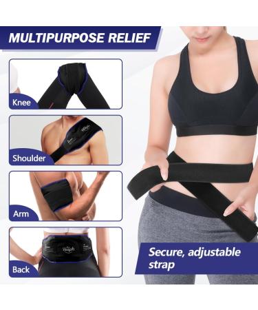 Hilph Back Cooling Pad - Gel Compress for Pain Relief | Relieve Back Injuries Sciatica & Shoulders - Adjustable Velcro Fastener - Buy Online on GoSupps.com