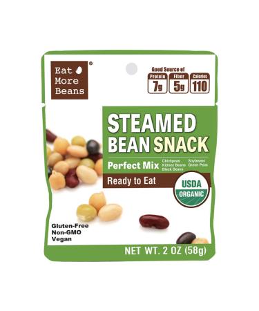 Organic Steamed Bean Snack Mix - Chickpeas, Soybeans, Green Peas, Kidney Beans, Black Beans - Box of 10 - Buy Online on GoSupps.com