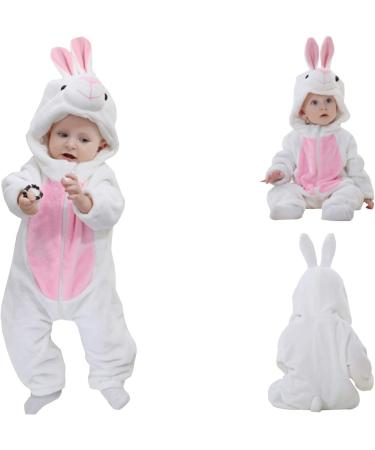 WSLCN Unisex Baby Romper Jumpsuit Hooded Cartoon Pyjamas Sleepsuit | 0-6 Months - Buy Online on GoSupps.com