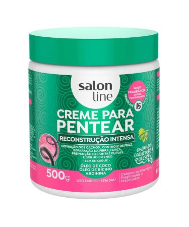 Salon Line - Linha Tratamento (Creme Para Pentear) - Reconstrucao Intensa 500 Gr Treatment (Combing Cream) Collection - Intense Reconstruction Net 17.63 Oz