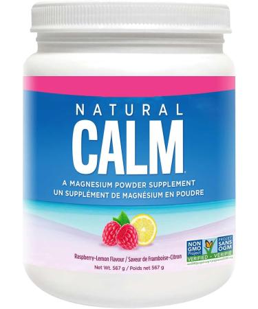 Natural Calm Magnesium Citrate Powder Organic Raspberry Lemon - 567 g Powder - Buy Online on GoSupps.com