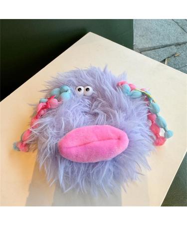 xbiez Elastic Hair Scrunchies for Kids Colorful Sausage Mouth Doll Ponytail Hair Rope Christmas Hair Rope for Toddler Girls Purple - Buy Online on GoSupps.com