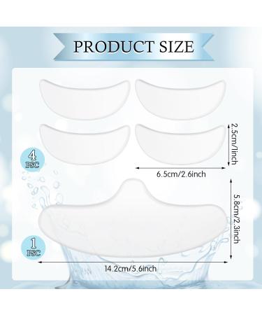 Forehead Wrinkle Patches 5Pc Silicone Frown Facial Patches Reusable Forehead Wrinkles Treatment Silicone Face Patches Smooth Eye Mouth Forehead Wrinkles Anti-Ageing Wrinkl Treatment for Women - Buy Online on GoSupps.com