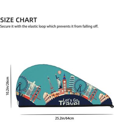 Buy Hair Towel Wrap - Quick-Dry Towel Turban with Button | Travel-Friendly Hair Drying Solution - Buy Online on GoSupps.com