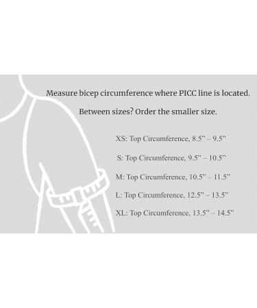 Buy Large Charcoal Slip-On PICC Line Arm Sleeve | Moisture-Wicking & Odor-Resistant - International Shipping Available - Buy Online on GoSupps.com