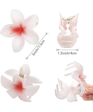 JOYOYO 4 Pcs Matte Flower Hair Clips | 3 Inch Medium Claw Clips for Women & Girls - Buy Online on GoSupps.com