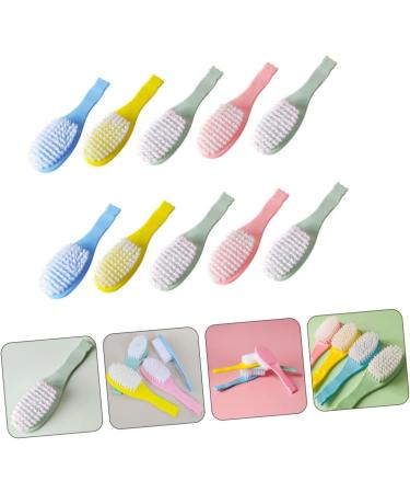 Healeved 40 Pcs Small Hair Brush Infant Comb Scalp Shampoo Brush - Newborn Comfortable Baby Brush Set - Assorted Colors - 13.5X3.9CM - Buy Online on GoSupps.com