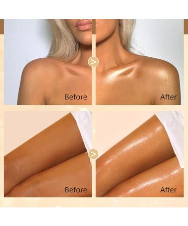 MEICOLY Liquid Body Illuminator 04 Glistening Bronze 40ml - Long Lasting & Waterproof Body Shimmer Oil for Glowing Skin - Buy Online on GoSupps.com