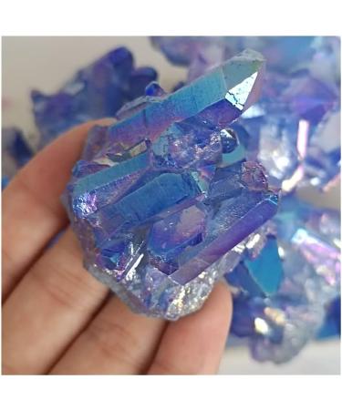 Crystal Cluster Quartz Titanium Aura Flower Natural Stones and Minerals Stone Decoration for Home Crystal 180-200g - Buy Online on GoSupps.com