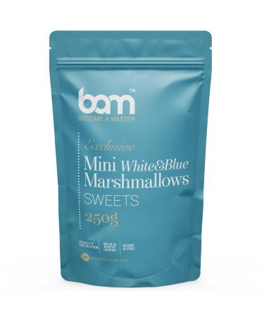 BAM Mini Marshmallows Cake Sprinkles, Ideal for Cake Decorating, Blue and White, 250g