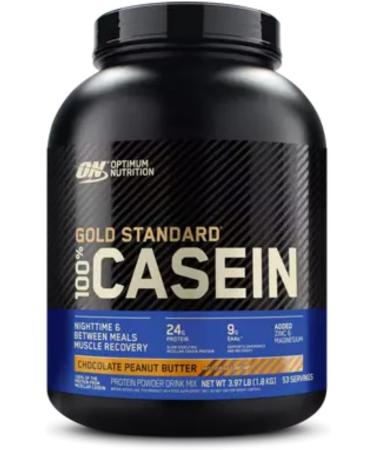 ON Gold Standard 100% Casein | Slow-Digesting Protein for Overnight Muscle Recovery | 24 Grams Protein 5 Grams Naturally Occurring BCAAs Low Sugar (4LB Chocolate Peanut Butter) Chocolate Peanut Butter 4LB - Buy Online on GoSupps.com