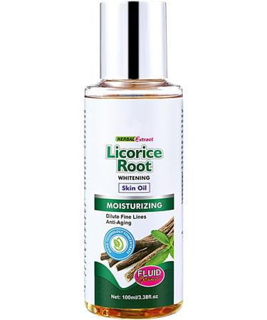  Linsition Organic Licorice for Skin | 3.38 fl oz Licorice Extract Essential Oil for Moisturizing | White Facial Oil with Moisturizing and Whitening Effects - Buy Online on GoSupps.com