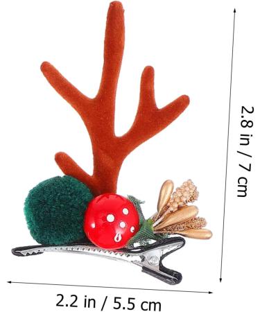 Beaupretty 12 Pairs Christmas Hair Clips Antler Hair Barrette Kids Hair Accessories Antler Hair Clip Kids Hair Clips Girls Hair Clips Hair Pin Christmas Hairpin Pompom Cute Elder Issue Card - Buy Online on GoSupps.com