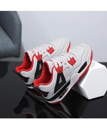 Buy Adoff Basketball Shoes for Kids - Casual Board & Sports Shoes in EU Size 33 - Stylish White & Red | International Shipping Available - Buy Online on GoSupps.com