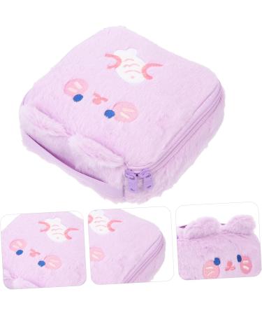 4-Pack Plush Storage Bags | Multifunctional Coin & Menstrual Bags | Portable Animal-Themed On-the-Go Organizers for Women - Buy Online on GoSupps.com