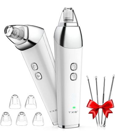 Blackhead Pore Vacuum Cleaner Remover  2023 Upgraded Facial Pore Cleaner Electric USB Rechargeable Acne Comedone Whitehead Extractor with 5 Probes and Blackhead Remover Kit Suction for Women & Men t31