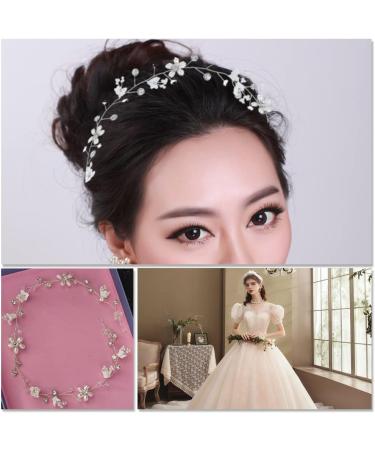 Bridal Wedding Crystal Hair Vine Silver Bridal Crystal Headband Hair Accessorie for Women and Girls - Buy Online on GoSupps.com