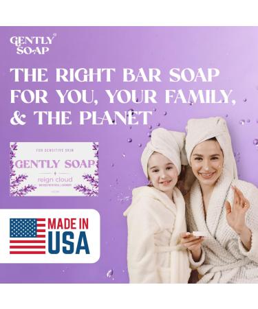 Sensitive Skin Bar Soap | Gentle Vegan Soap for Dry Itchy Skin | Handcrafted in USA | Essential Oil Free | As Seen on Shark Tank - Reign Cloud (Lavender - Buy Online on GoSupps.com