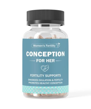 conception for her Fertility Support Supplement for Women Promotes Ovulation Hormonal Balance & Regular Cycles Prenatal Vitamin with Myo-Inositol Folate Folic Acid Vitex 60 Capsules