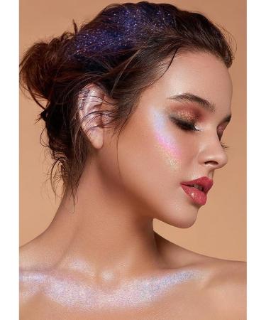 Buy Holographic Glitter Gel 50ML - Long Lasting Waterproof Makeup for Eyes Face Hair & Nails | High Gloss Sequin Gel - Buy Online on GoSupps.com