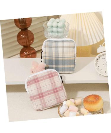 Shop Solustrie Mini Storage Bags 4-Piece Tampon & Napkin Organizer | Zippered Cotton Travel Bag for Easy Storage - Buy Online on GoSupps.com