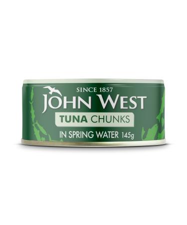 John West Tuna Chunks in Spring Water 145 g. Naturally high in protein Spring Water 145 g (Pack of 1)