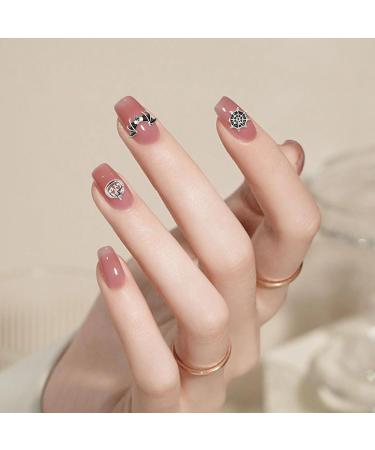 3D Halloween Nail Art Charms 1Box 12Grids Skull Pumpkin Bat Spider Web Cross Alloy Nail Art Jewelry Decoration Silver Nail Gems Rhinestones Nail Supplies for Nail Design DIY Crafts (B Pattern) - Buy Online on GoSupps.com
