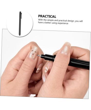 Mikinona 1pc Nail Art Pen Paintbrushes Black Pen Nail Pen Nail Tech Accessories Nail Art Beauty Tool Nail Art Painting Pen Nail Art Graffiti Pen Nail Tools Manicure Utility Pen Plastic - Buy Online on GoSupps.com
