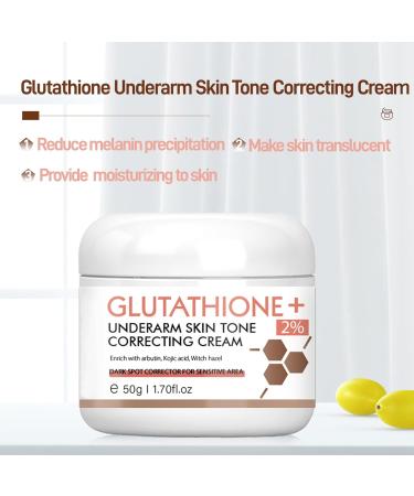 Glutathione Face Cream - Even Skin Tone Face Cream - Kojic Acid Face Cream - Sensitive Moisturising Cream - Face Moisturiser Cream - Anti Wrinkle Anti Aging Skin Tone Correcting (50g) - Buy Online on GoSupps.com