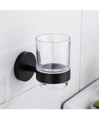DIGJOBK Toothbrush Holder Cup | Stylish Bathroom Accessories for Home & Hotel | Durable Zahnb rstenbecher Glass - Buy Online on GoSupps.com