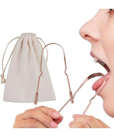 Rolempon Stainless Steel Tongue Scraper for Adults - U-Shaped Tongue Cleaning Brush for Superior Oral Hygiene & Fresh Breath - Buy Online on GoSupps.com
