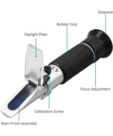 Autoutlet Salt Content Refractometer | 0-28% ATC Salinity Tester for Seafood Soy Sauce & More - Buy Online on GoSupps.com