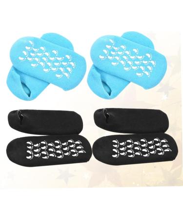 minkissy 2 Pairs Spa Sock Foot Peel Feet Socks for Woman Foot Care Socks Spa Socks Calluses Socks Gel Socks for Women Overnight Moisturizing Gel Socks for Women Moisturize Miss Torn Socks - Buy Online on GoSupps.com