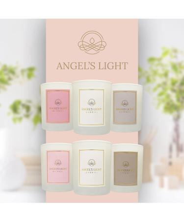 Angels Light Raphael - Luxurious Handmade Fragrance Candle | 270g Natural Soy Wax with Essential Oils | Healing Energy & Joy | Sandalwood Pine Sage Bergamot - Eco-Friendly Wooden Wick - Buy Online on GoSupps.com