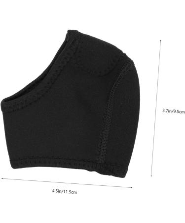 Didiseaon Heel Warmers | Comfortable Achilles Cushion & Support - Thermal Fabric Socks for Men & Women - Breathable Black Heel Sleeves (2 Pairs - Buy Online on GoSupps.com