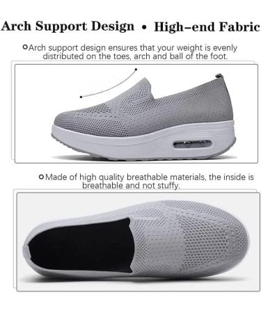 Women's Orthopedic Mesh Platform Sneakers with Air Cushion - Brown (Size 5) - Buy Online on GoSupps.com