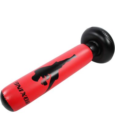 Punching Bag - Black & Red Kickboxing Bag for Taekwondo | Compact Fast Rebound | Fitness & Stress Relief - Buy Online on GoSupps.com